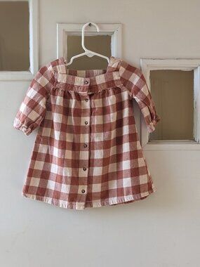 Girls gingham dress 18 Months
